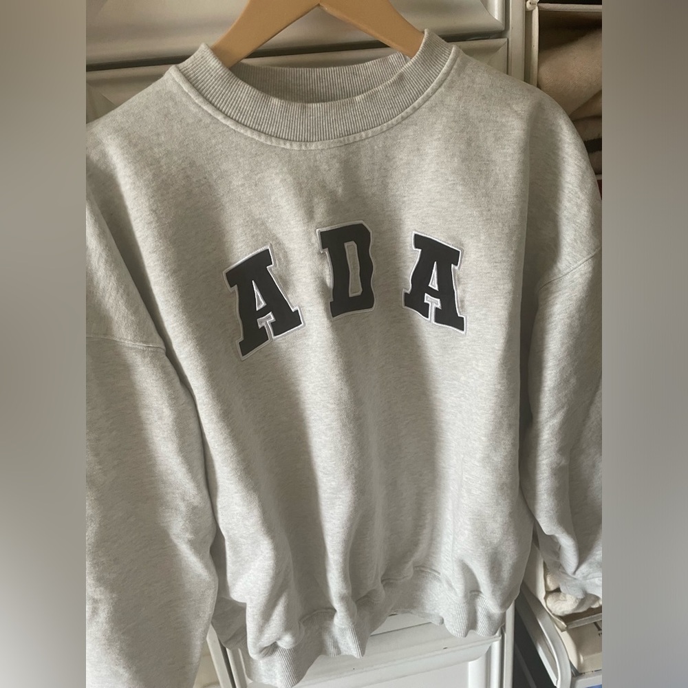Adanola Gray Sweatshirt with Black Lettering